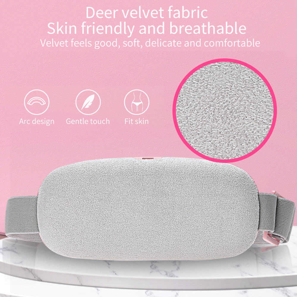 Electric Period Cramp Massager Vibrator Heating Belt for Menstrual Relief Pain Waist Stomach Warming Women Gift Health Care