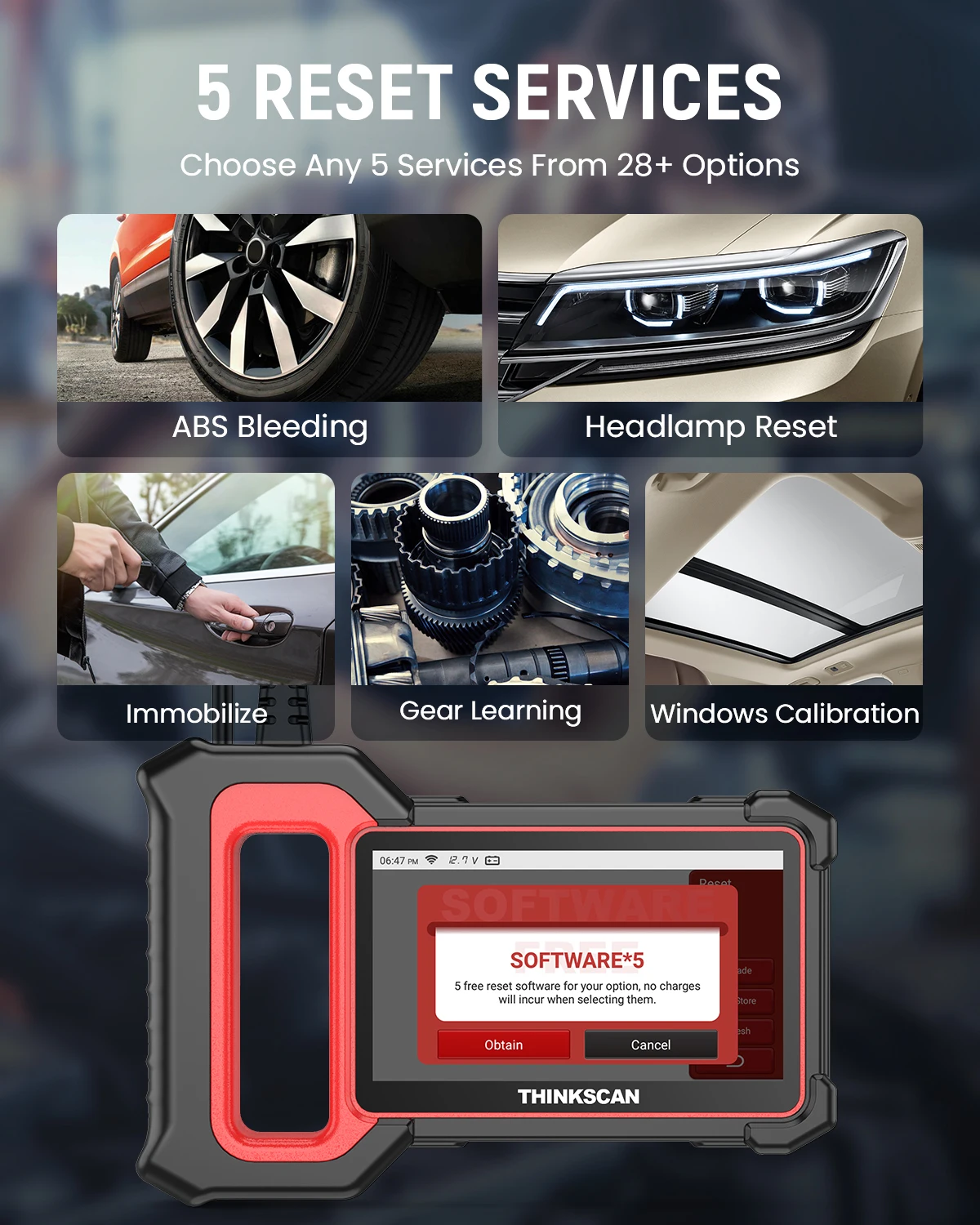THINKCAR Thinkscan Plus S7 S6 S4 Obd2 Scanner Best Car Diagnostic Tools Automotivo Scanner DIY Auto Diagnosis Tool Code Reader