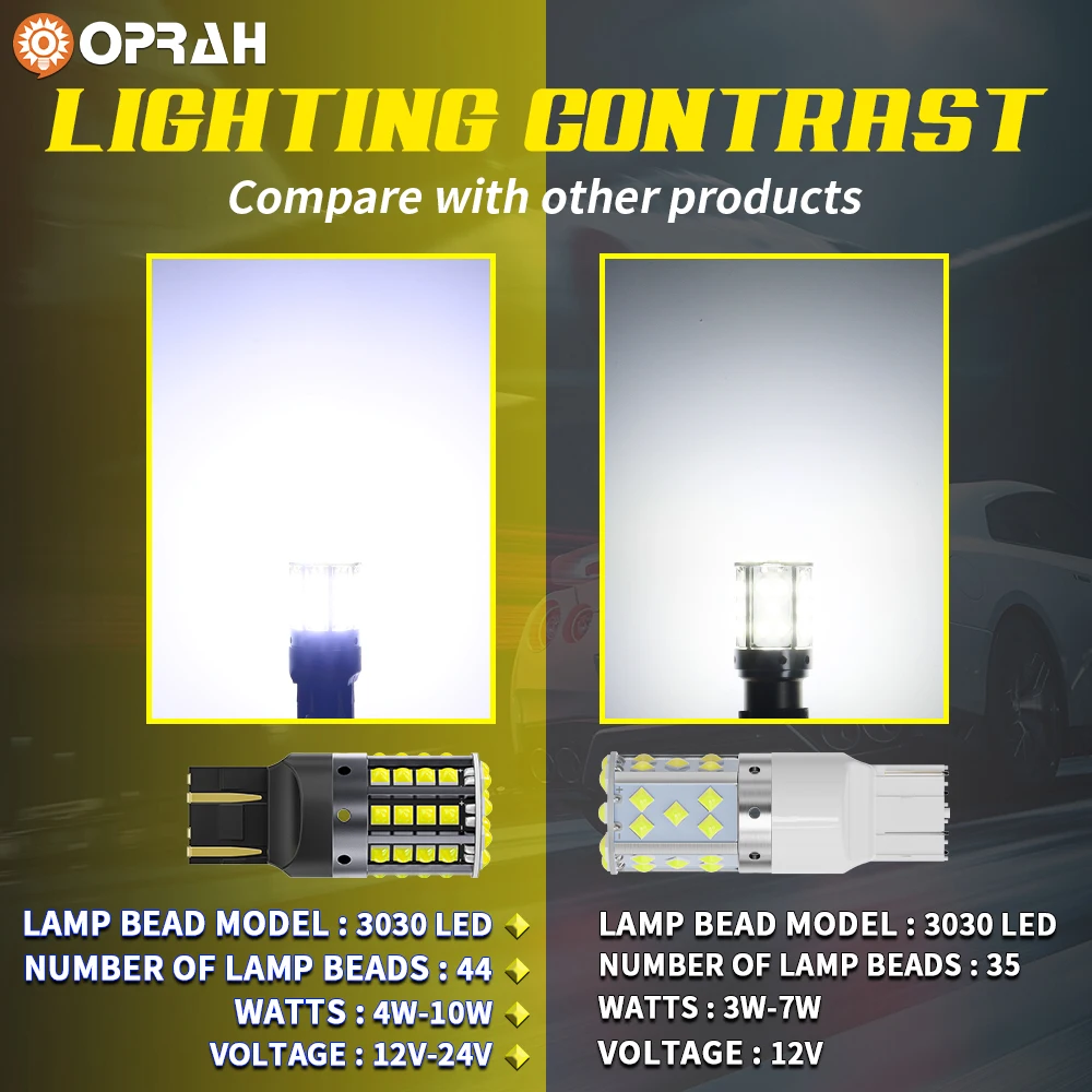 1pcs Super Bright Car Lights LED 1156 BA15S P21W BAU15S PY21W 1157 2025 P21/5W W21W 3030SMD Canbus Turn Signal Lamps DRL new No Error 12V