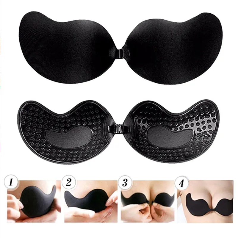 Women Invisible Underwear nubra Breast Patch Three-Color Hypoallergenic Mango Cup bra Silicone Non-Falling Off Thin