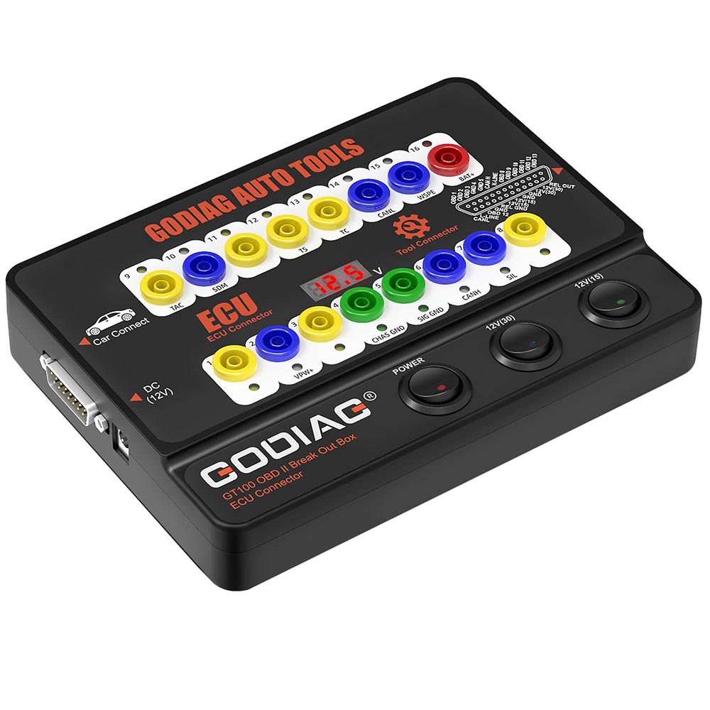 Diagnostic tools GODIAG GT100 OBDII Protocol ECU Detector & Break Out Box With programming & coding. b6595 13622