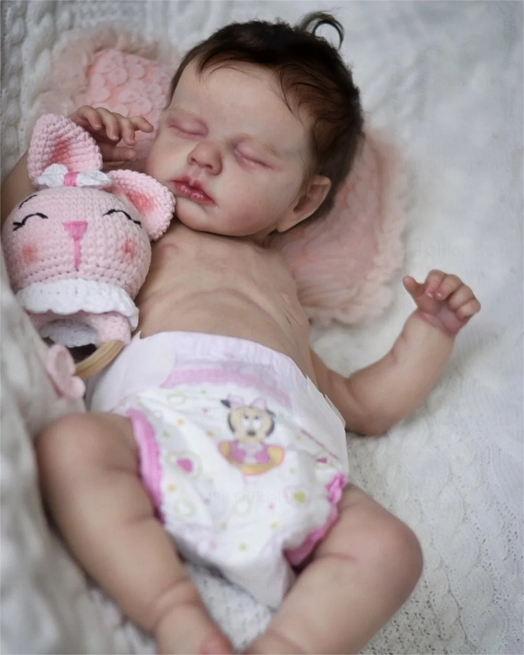 49 Cm Full Body Soft Silicone Vinyl Bebe Reborn Doll Handmade Lifelike Newborn Baby Doll Boy Or Girl For Choose