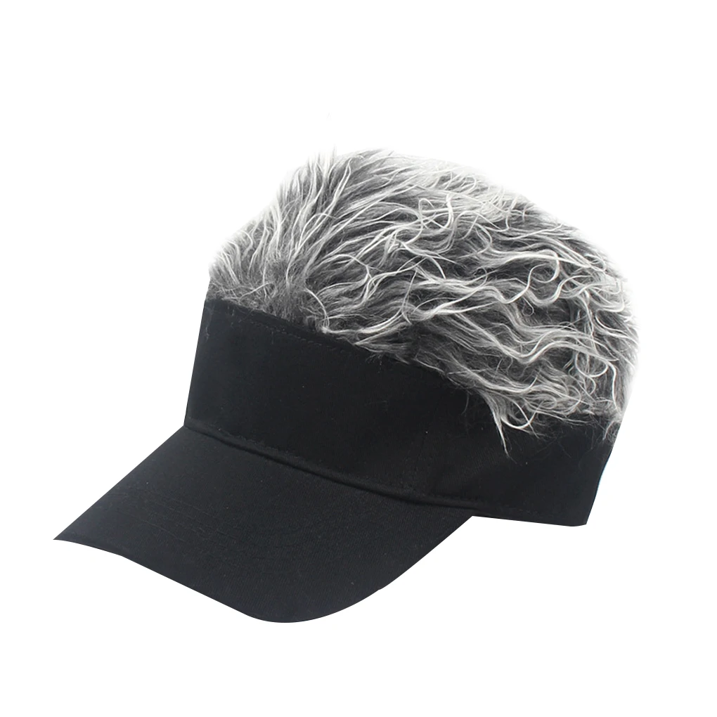 1PC New Baseball Cap With Spiked Hairs Wig Baseball Hat With Spiked Wigs Men new Women Casual Concise 2025 Sunshade Adjustable Sun Visor