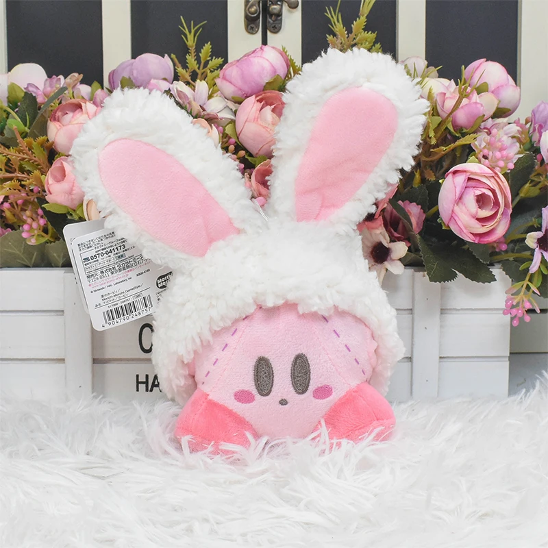 Kawaii Anime Figure Kirby Soft Plush Key Chain Toy Cute Waddle Dee Stuffed King Dedede Peluche Pendants Dolls Gift
