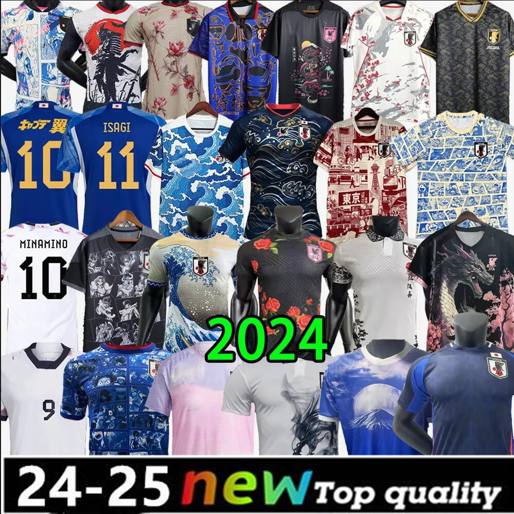 2024 JapAn Soccer Jerseys Cartoon UEDA ITO ISAGI ATOM TSUBASA MINAMINO DOAN KUBO MITOMA TOMIYASU ENDO NAKATA 22 23 24 Japanese uniform Football Shirt T Chinese dragon