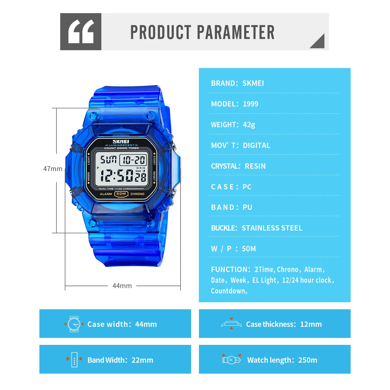 Skmei new Back Light Digital Sport Watches Women Casual Stopwatch Alarm 5Bar 2025 Waterproof Female Ladies Wristwatch Relogio Feminino