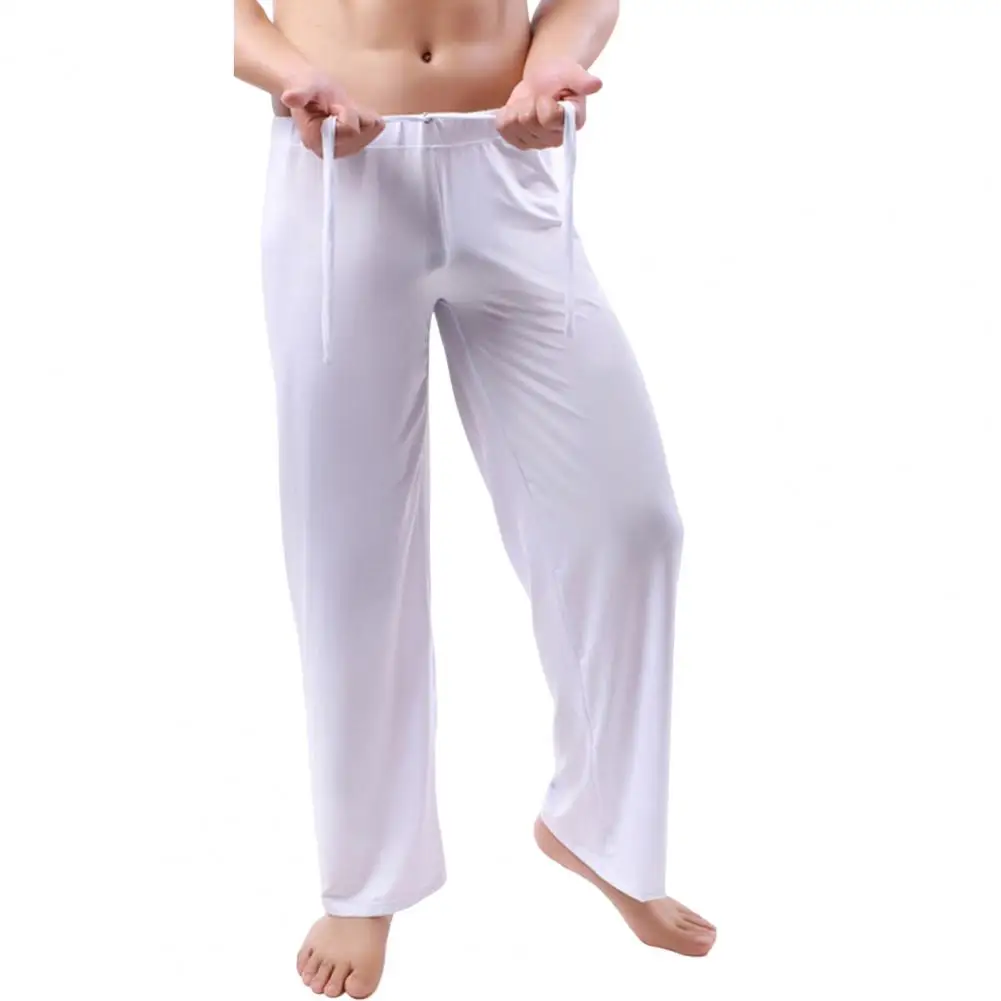 Long Casual Pants Men Loose Jogging Pants Casual Men Solid Color Drawstring 2025 Homewear new Yoga Pants Loose Trousers pantalones hombre