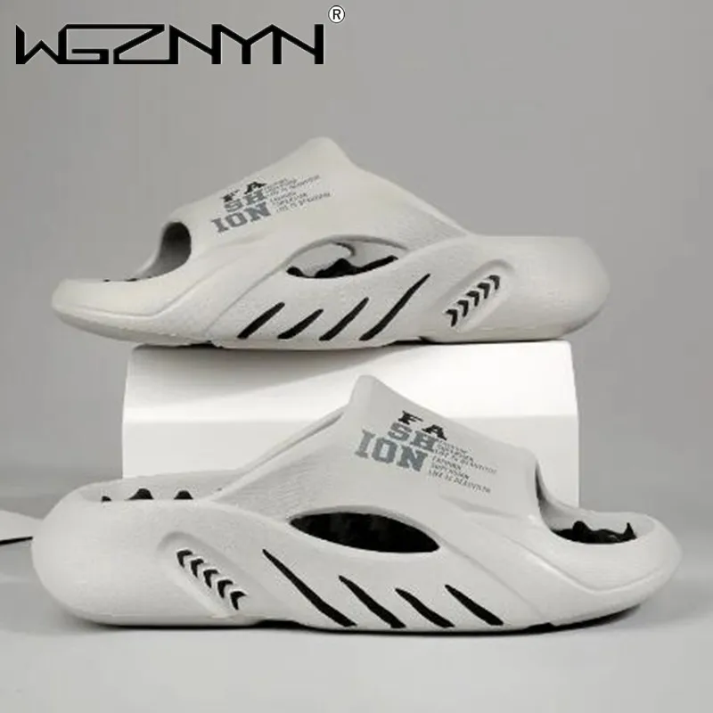 2023 Summer Men Massage Slippers Sides Indoor Outdoor Sandals Beach Casual Shoes Soft Sole Slides Men Flip-flops Men's Sandals
