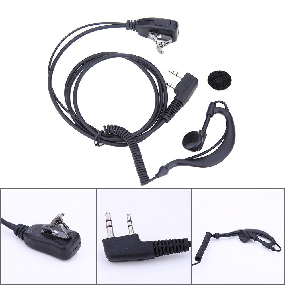 2-Pin Earpiece Headset PTT Mic for Motorola CB Radio CP88 CP040 CP100 new CP110 XV1100 2025 XV2100 AXV5100 Headphone Walkie Talkie