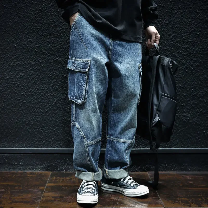 Extra Long Summer and Autumn Jeans Tall Mens Thin Stretched Plus Size Oversized Slim Fit High Waist Denim Trousers G114