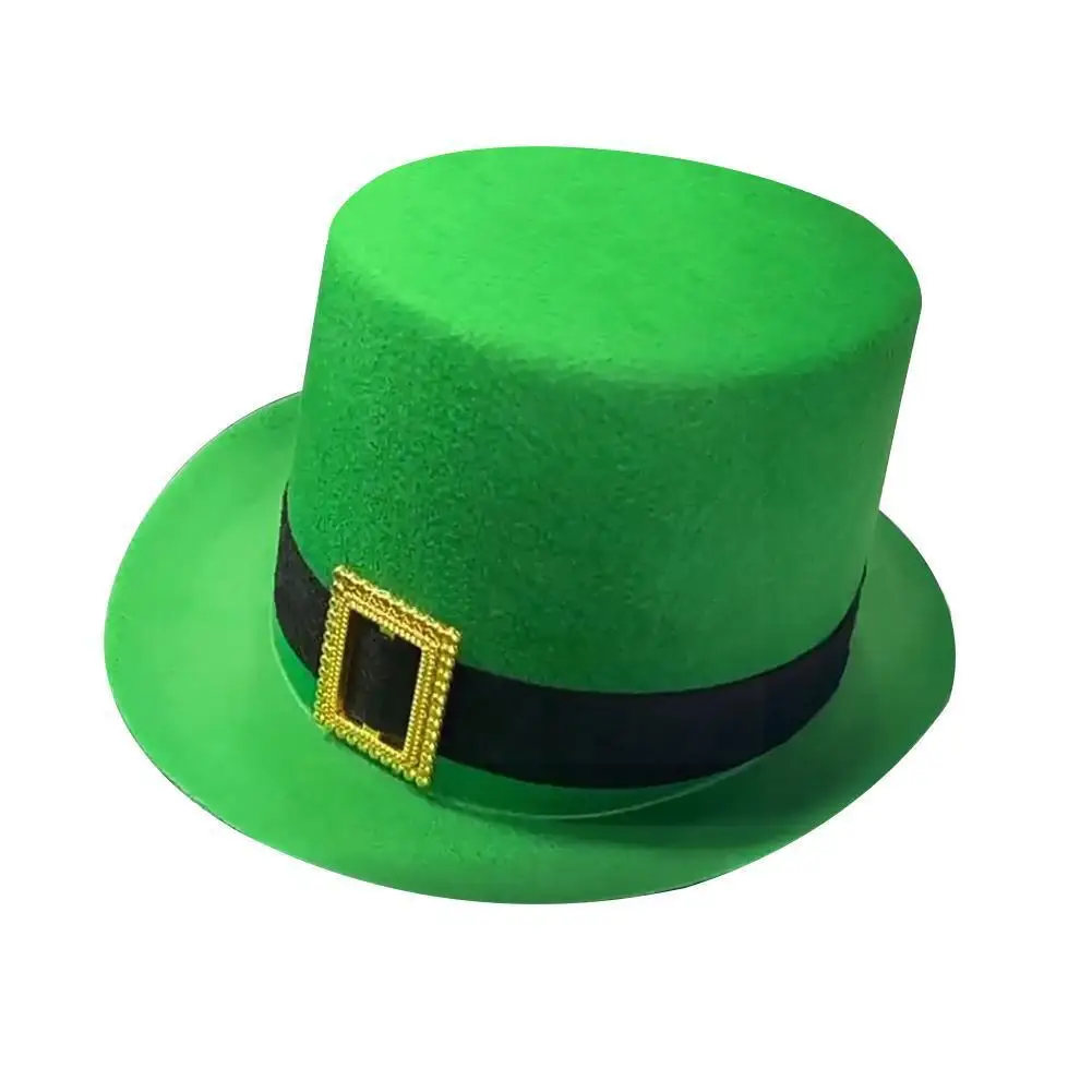 Novelties Unisex Adult Saint Patrick's 2025 Day Irish Leprechaun new Green Top Hat With Elegant Hats For Women Western Hat 20 N9T9