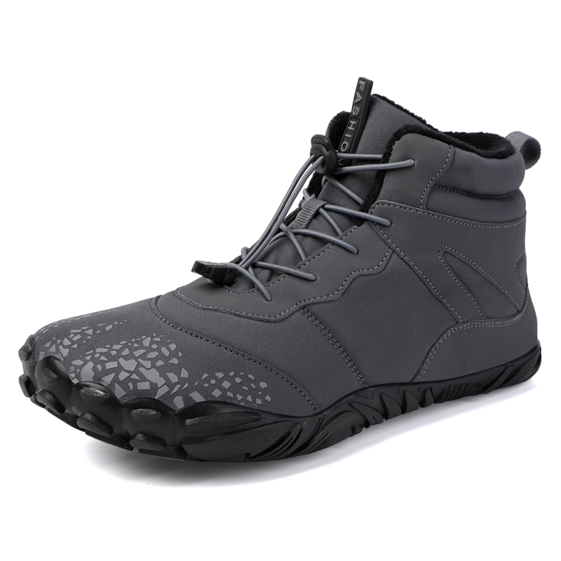 2023 Winter Booties BareFoot Casual Outdoor Work Ladies Warm Fur Men Ankle Shoes Male Snow Boots Big Size 14af