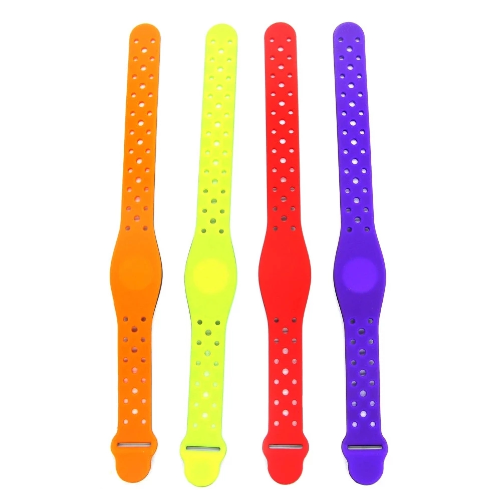 ID 125KHZ EM4100 TK4100 RFID Read Only Waterproof Silica Gel Adjustable Wristband Keyfobs Proximity Token Card 1Pcs