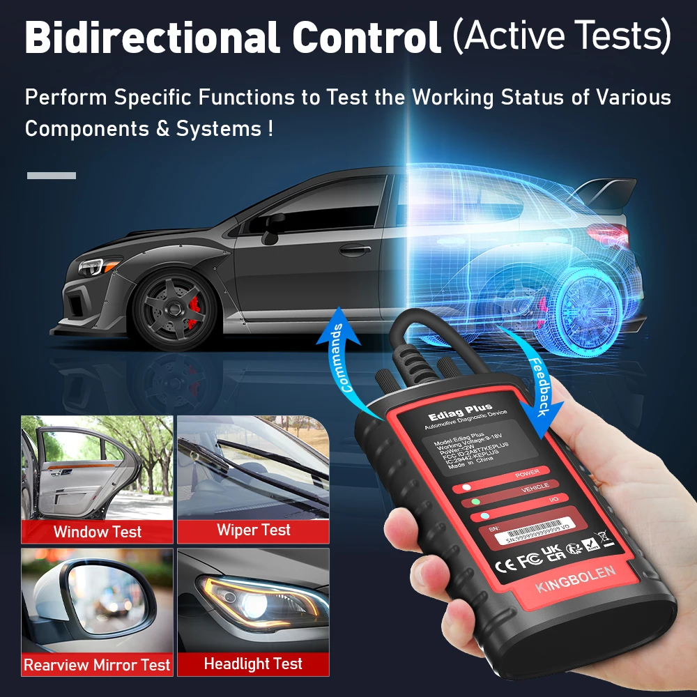 KINGBOLEN Ediag Plus Thinkdiag 2 All System new Full software OBD2 car DiagnosticTool CANFD Protocol 15 2025 Reset ECU Coding Scanner