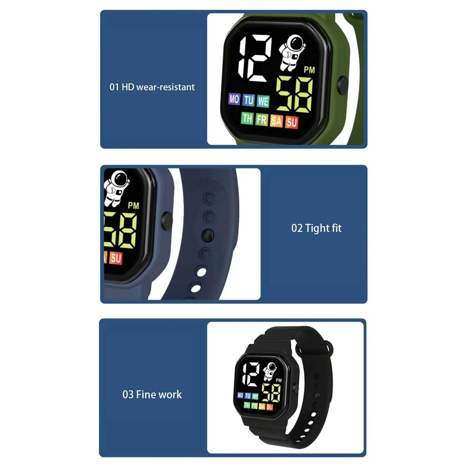 Children's Smart Watch Display Week Led Digital Wrist Watches For Boy Girl Sport Watch Montre Enfant Dropshipping
