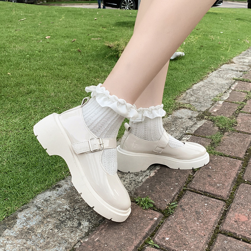 2025 new Lolita New Japanese Mary Jane Women Vintage Girls Students Uniform Platform Shoes Cosplay High Heels Plus Size 42 c8ab