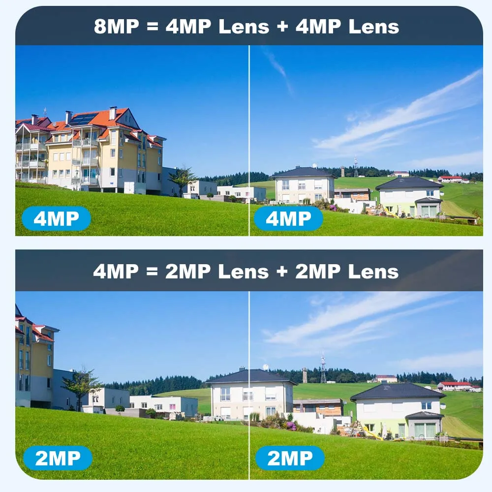 8MP 4K 4G Sim Card Camera CamHi Binocular WiFi Camera 8X Zoom Mini Security Camera Auto Tracking PTZ Video Surveillance NVR P2P