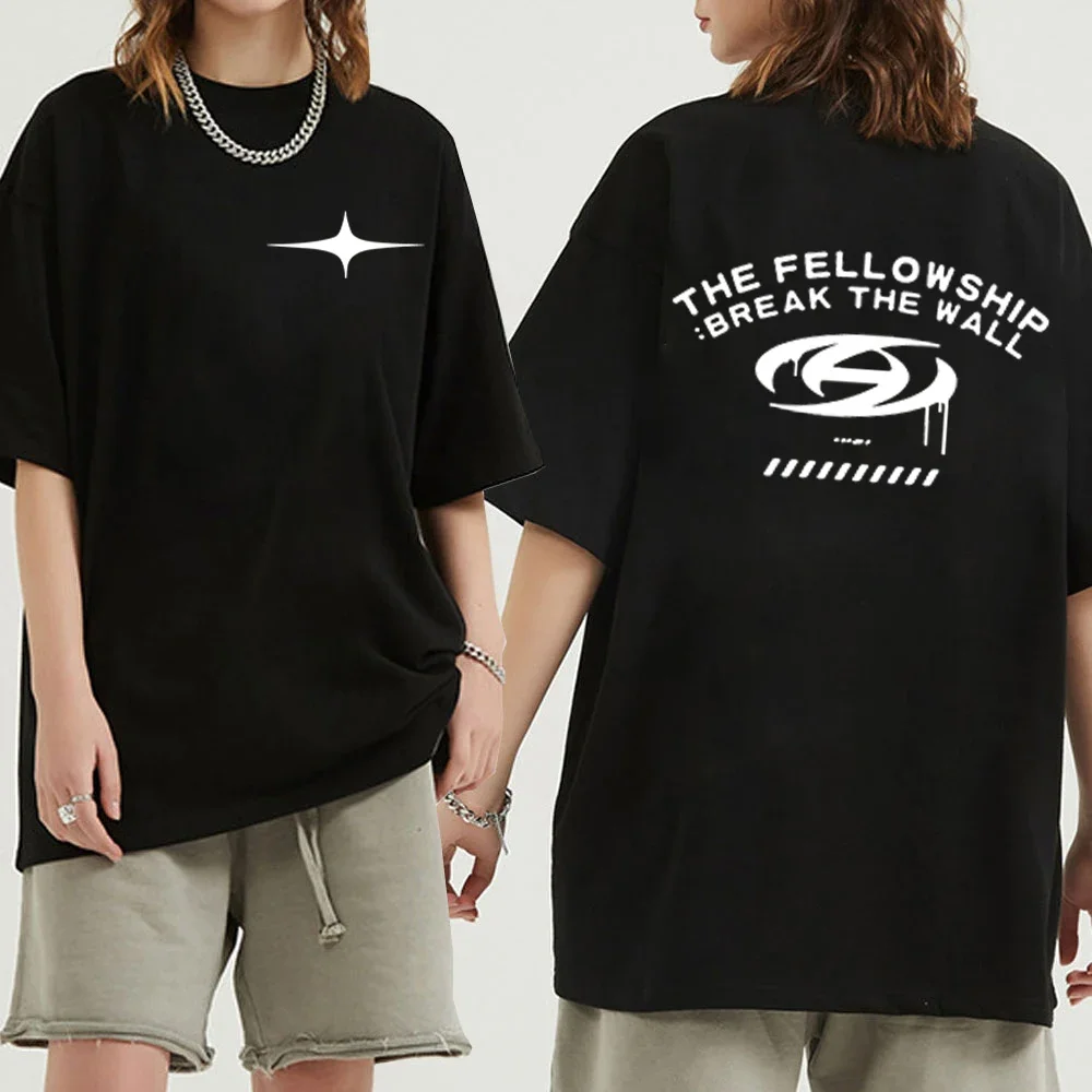 Ateez Korean Band new T-Shirts Women Funny Graphics 2025 Y2K Tops Summer Short Sleeve T Shirt Ateez Kpop T Clothing Haruku Women Shirts