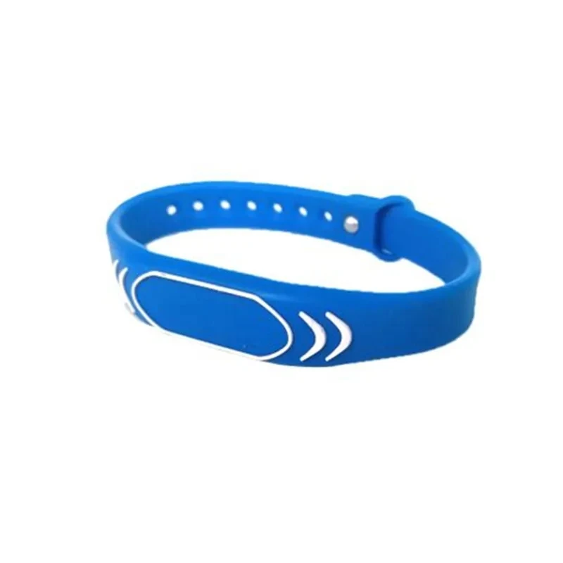 1PCS 13.56Mhz 1K S50 RFID Waterproof Wristband NFC Bracelet Chinese Magic Card Back Door Adjustable Silicone