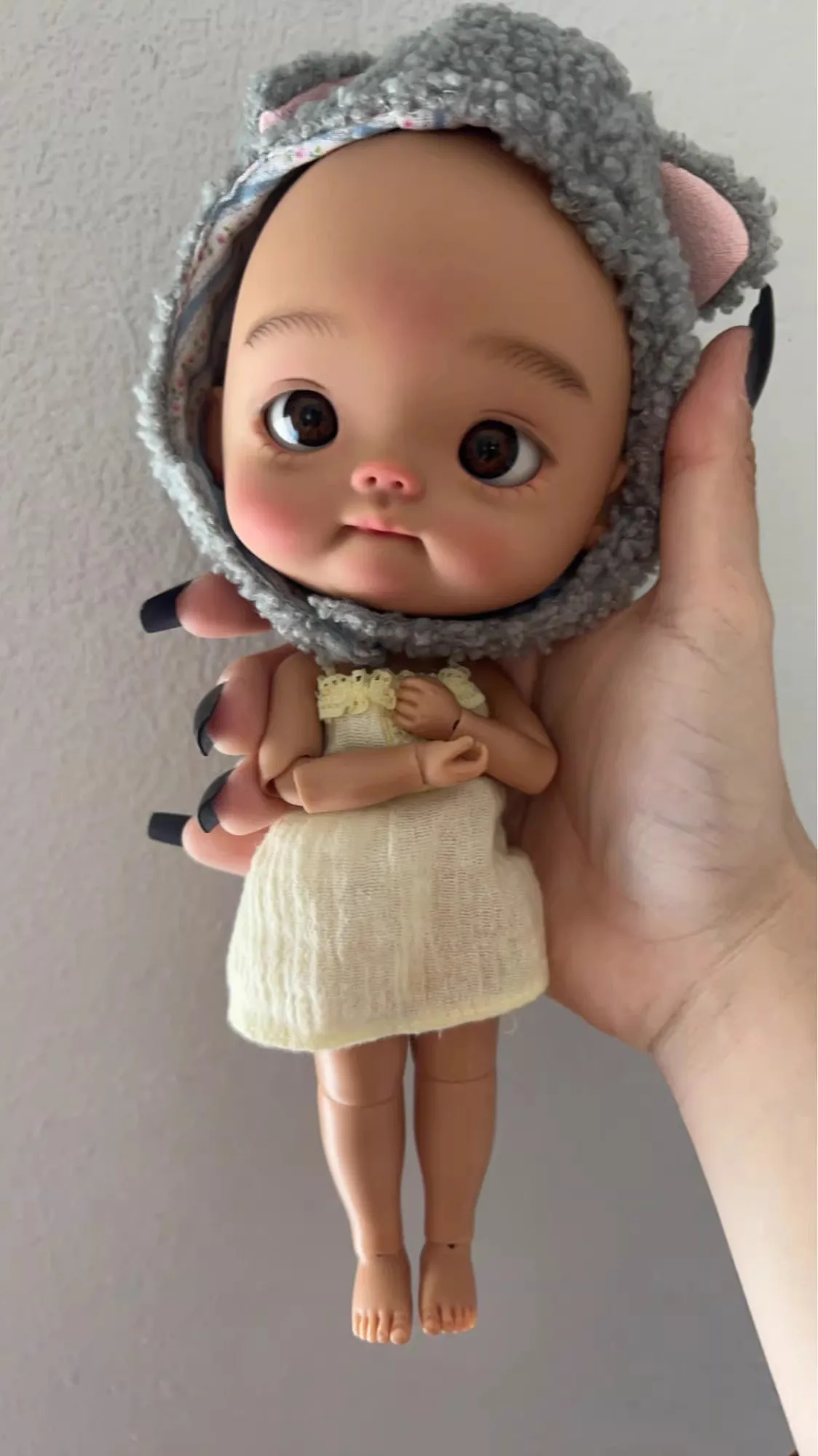 In stock diandian 1/6 sd BJD Doll Big Head Resin Material nude Makeup DIY Accessories Child Toys Girl Gift free shipping