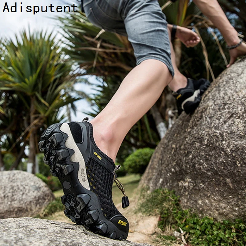 Casual Sneakers For Men Breathable Shoes For Mens Climbing Hiking 2025 new Trekking Shoes Men Outdoor Beach Wading Tenis Barefoot Sneaker