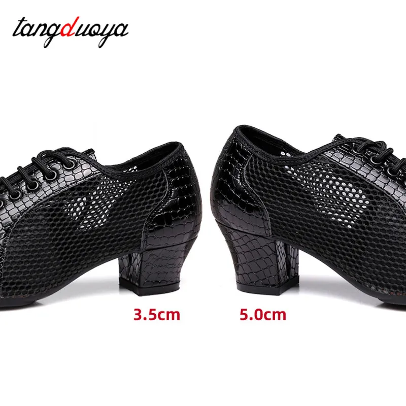 Modern dance shoes women practice closed toe 2025 new summer mesh modern jazz dance sneakers women breathable outdoor Practice Dance Shoe