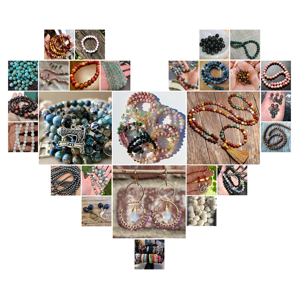 Natural Sunstone Round Gemstone Loose Spacer Beads For Jewelry Making DIY Handmade Bracelet Necklace Accessories 4/6/8/10/12MM