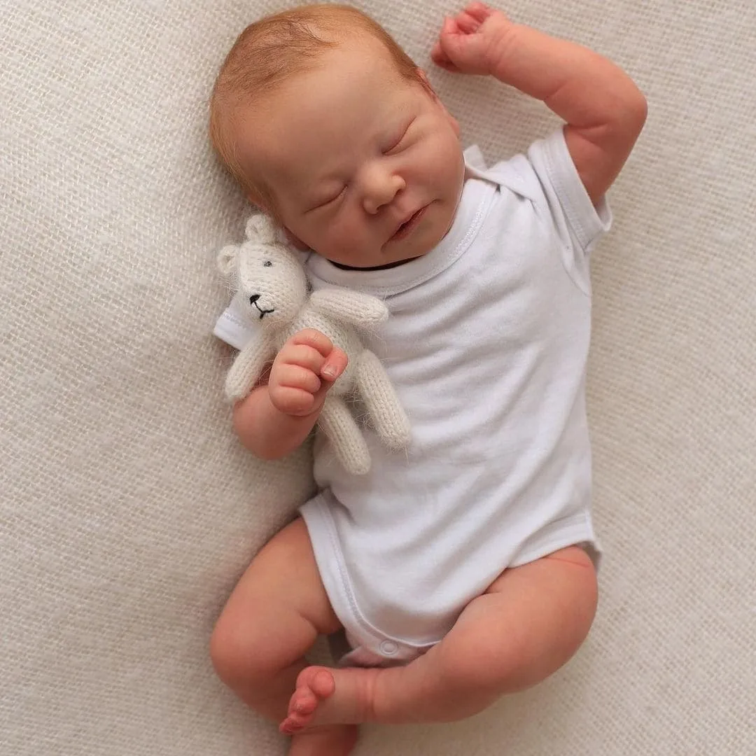 20Inch Already Painted Reborn Doll Kit Chase With Cloth Body 3D Painted Skin Mold High Quality Handmade Doll Parts