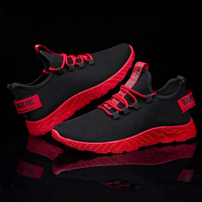 Men Sneakers Lightweight Knitted 2025 Shoes Casual Flats Shoes new Plus Size Female Tennis Shoes Non-Slip Breathable Men Sport Running