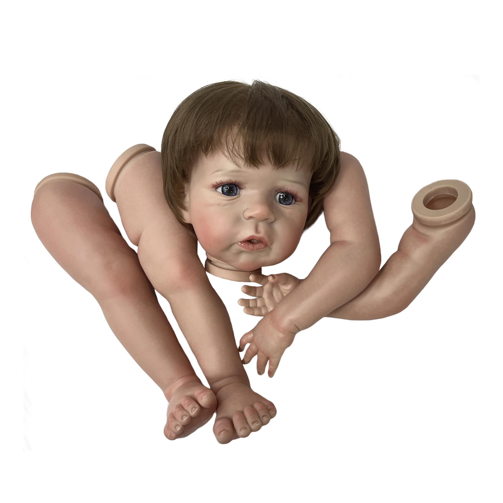 66cm Sandie Artist Oil Paint Reborn Doll Kits Lifelike Real Bebe Reborn DIY Vinyl Bebe Kits Kit Reborn Sin Pintar