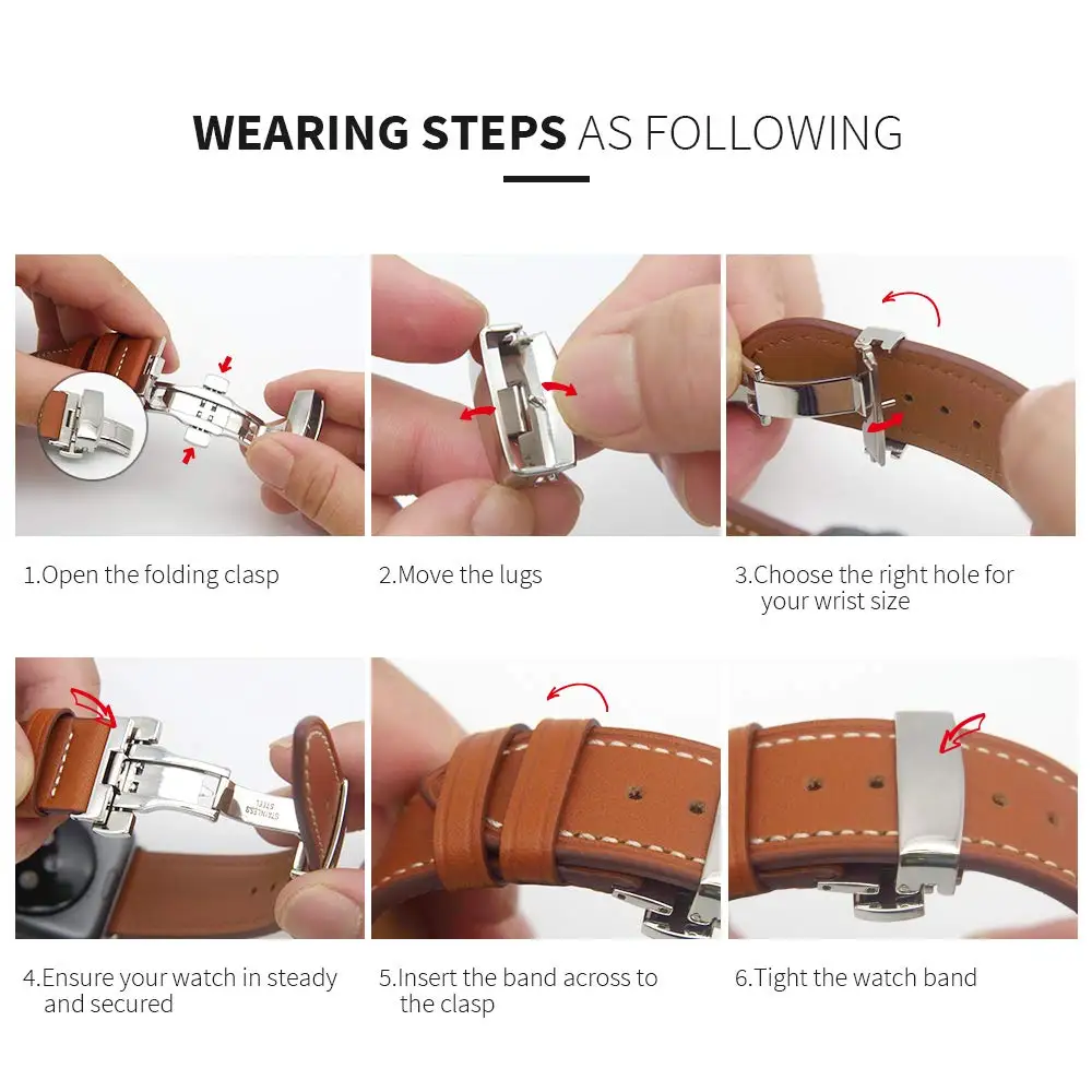 Leather Strap for Apple Watch Band 45mm 41mm 44mm 40mm 42mm 38mm Ultra 49mm Watchband for Iwatch Series 8 7 SE 6 5 4 3 Bracelet