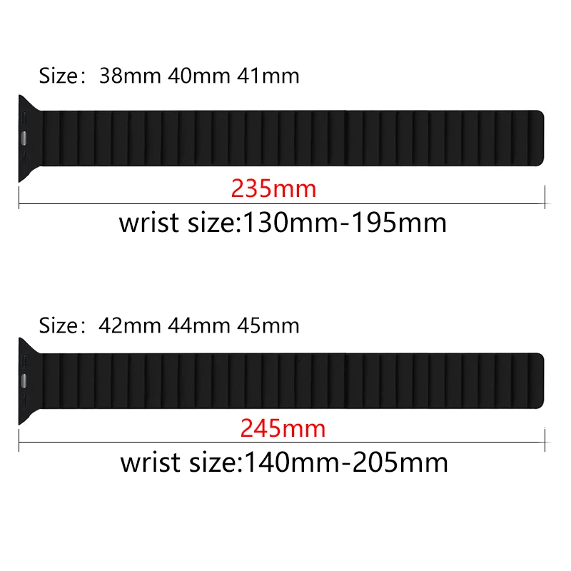 Magnetic strap For Apple watch series 7 band 45mm 41mm Silicone watchband Bracelet iWatch serie s 3 5 4 6 SE 38mm 40mm 42mm 44mm