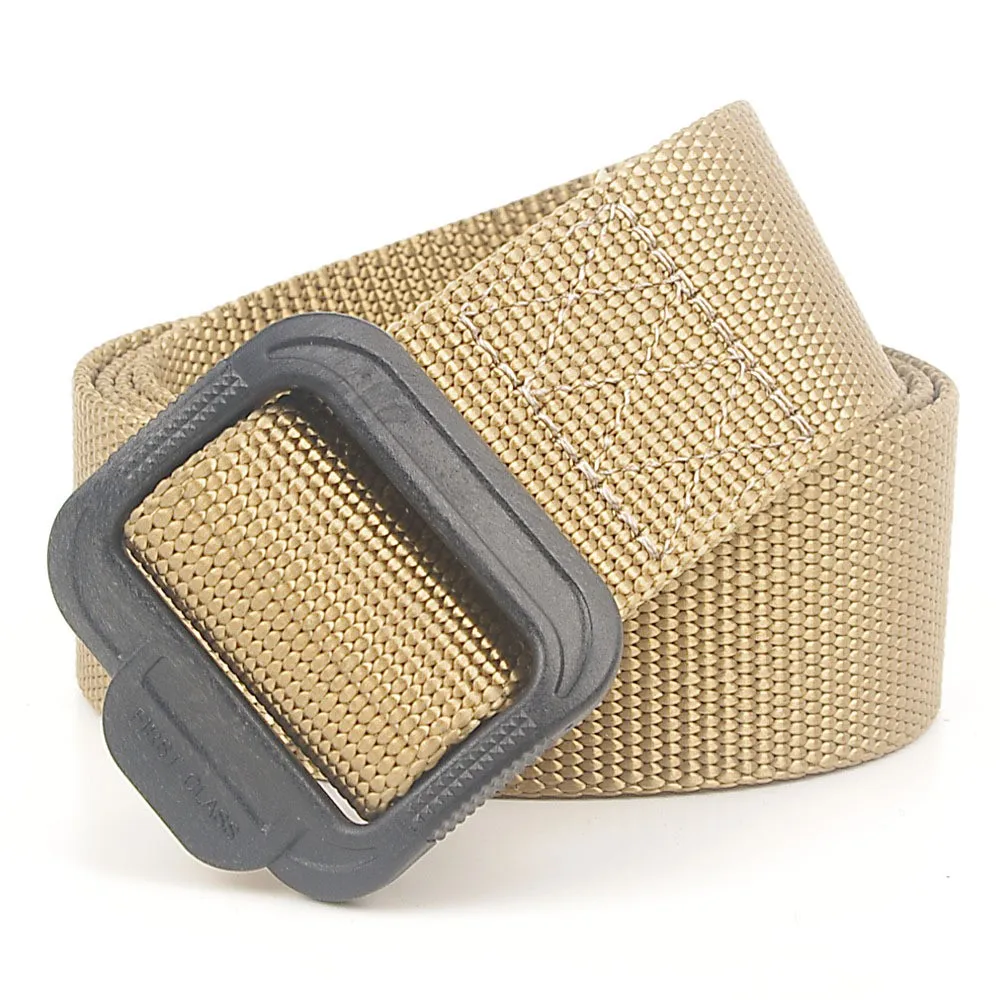 Military Belt For Men Army Tactical Belts Adjustable Male Outdoor Travel Waistband With For Plastic Buckle 120cm High Quality