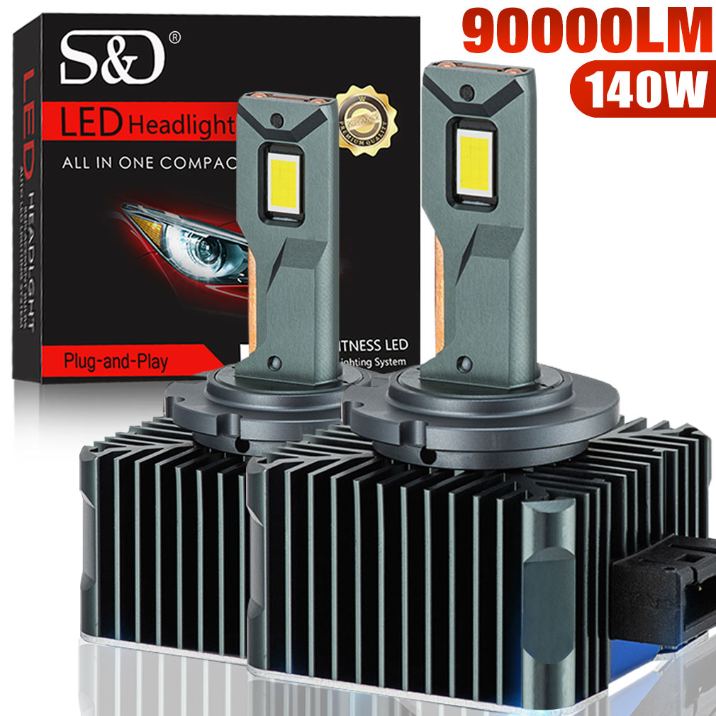 new 90000LM D3S LED D1S D2S D4S D5S D8S Led 140W Headlights HID D1R D2R D3R D4R D5R D8R Bulb Canbus Car Light 2025 Auto 6000K 12V 24V
