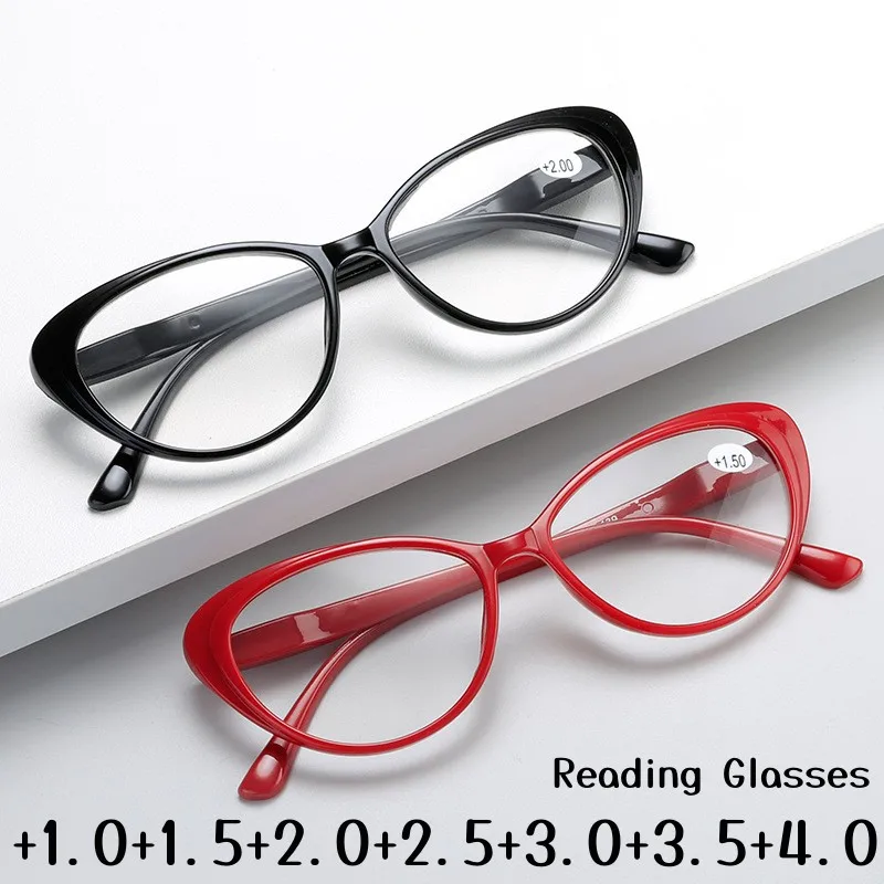 Women's Cat Eye Reading Glasses Vintage Classic Design Far new Eyeglasses Ladies 2025 Blue Light Presbyopia Eyewear +1.0 To +4.0