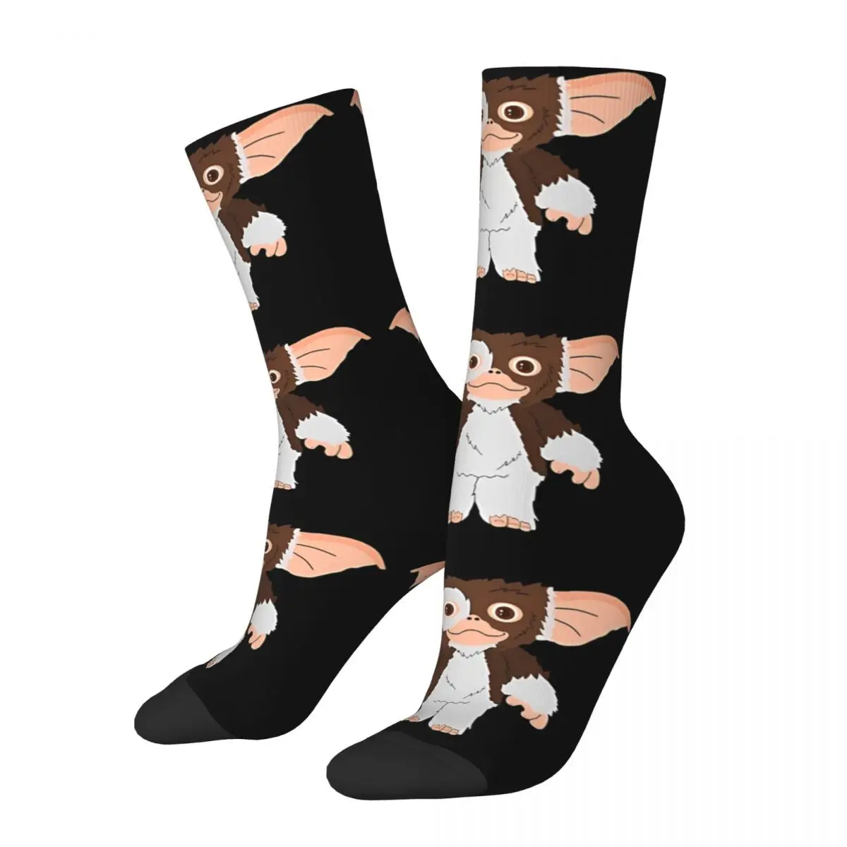 Cute Little Gizmo Funny Men's Socks Vintage Gremlins Gizmo Horror Film Hip Hop Crazy Crew Sock Gift Pattern Printed