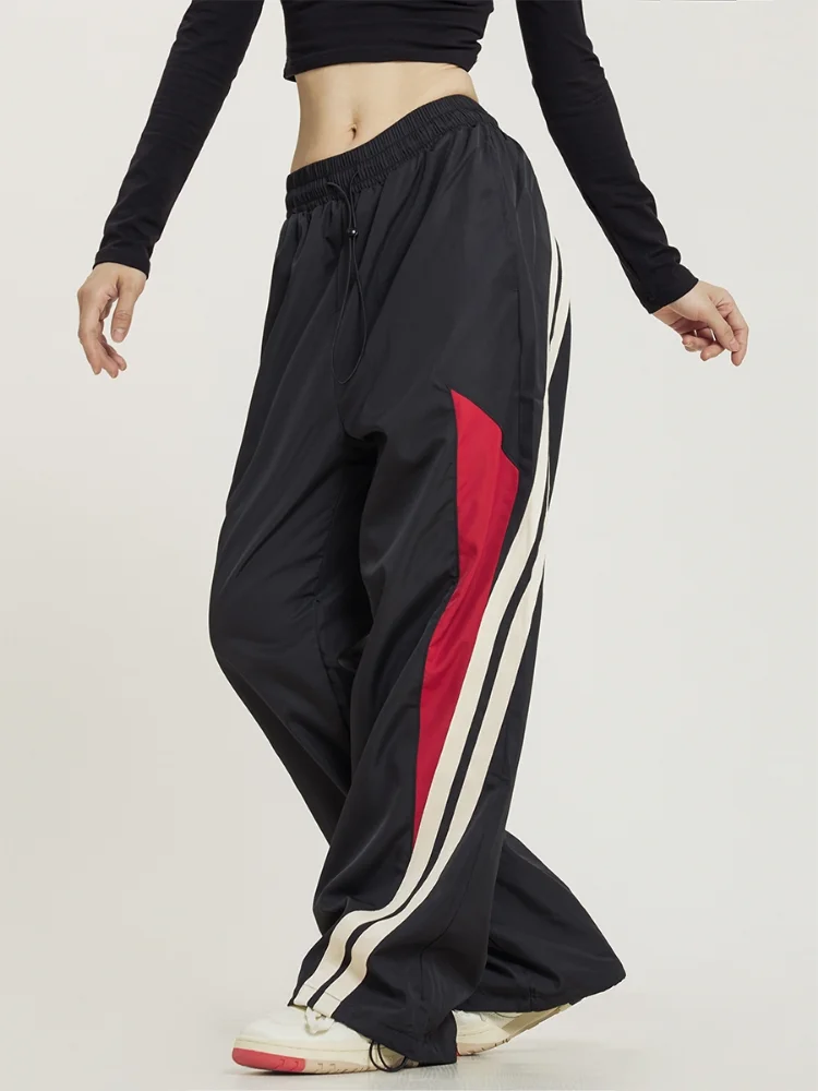 HOUZHOU 2025 Baggy Women Sweatpants new Wide Leg Joggers Casual Streetwear Y2k Vintage Korean Black Oversized Basic Sports Trouser Female
