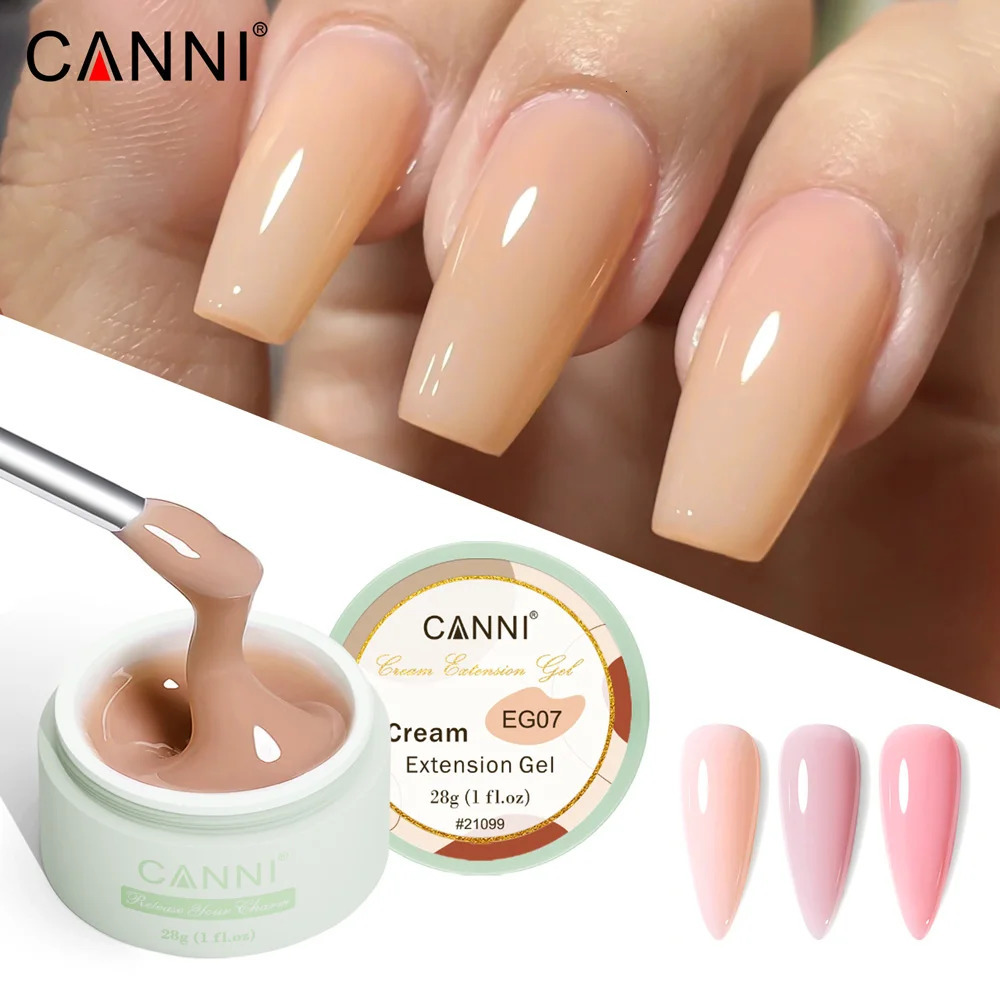 CANNI 28g Cream Extension Gel White Clear French Nail Art DIY For Quick Prolong Nails Finger Form Manicure Tips Tools 240321