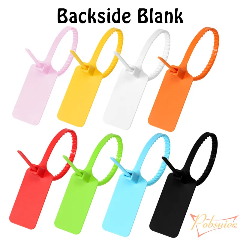 6pcs New 2017 Zip Tie Printed Disposable Plastic Security Seals Off Tag Sneakers White Red for Shoes Decorations In Stock