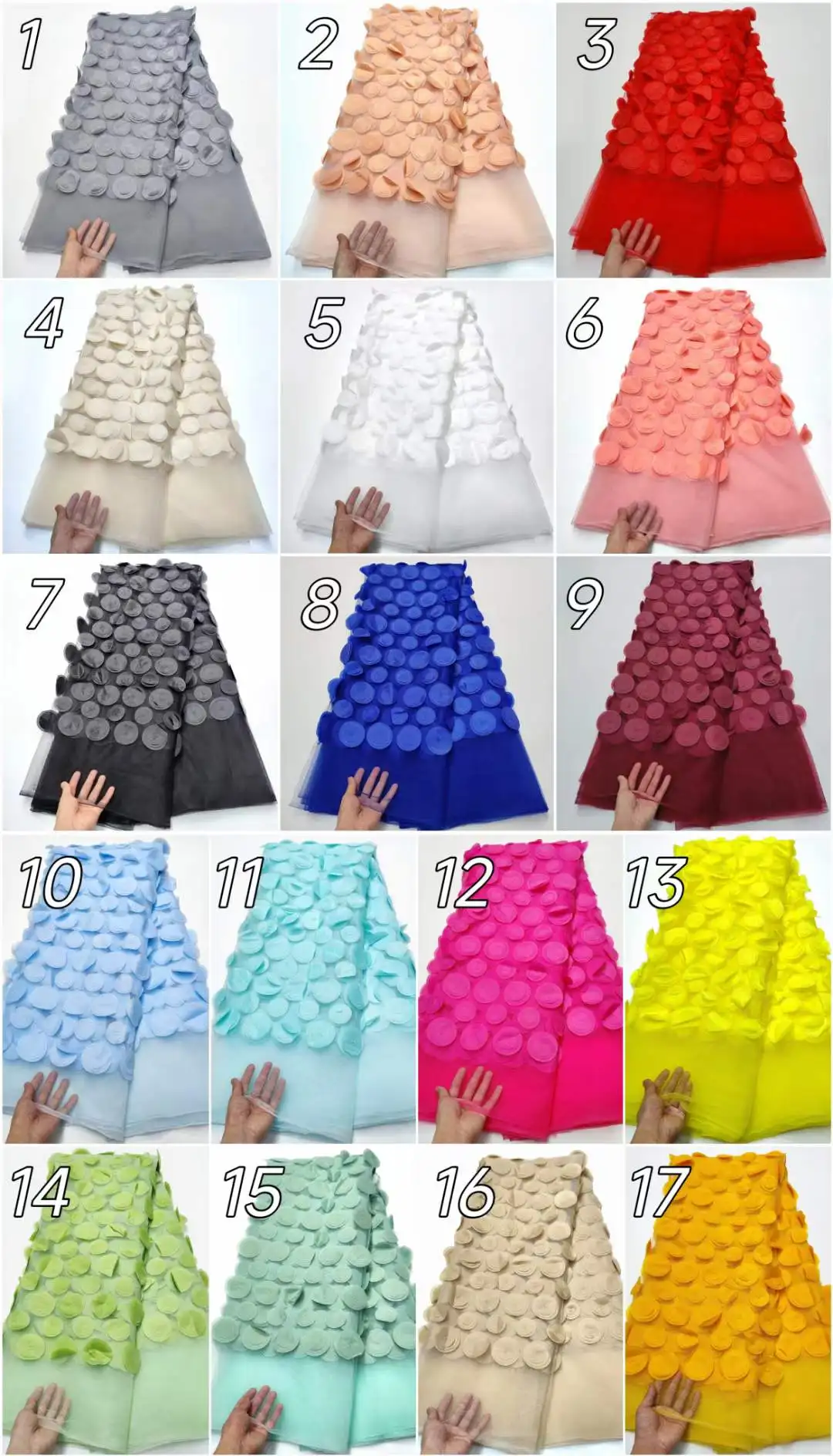 African Lace Fabric 2024 3D Tulle Embroidery Nigerian Lace Bridal High Quality French Tulle Lace Fabric For 2025 new Wedding Party