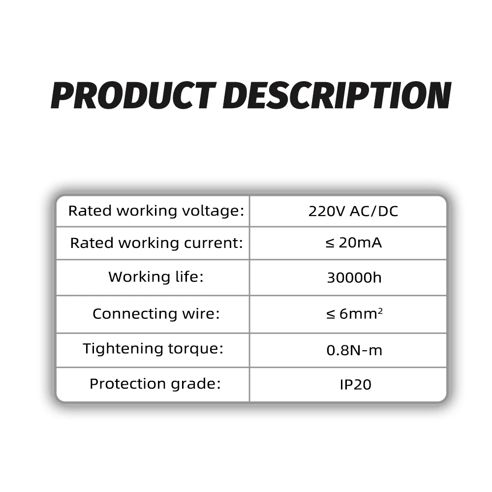 Din Rail Mount LED Signal Lamp Series AC/DC 24V 220V Indicating Pilot Lights JD9