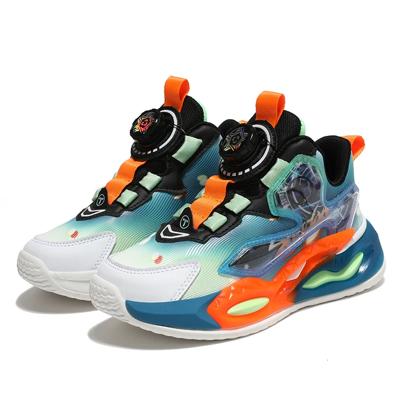New Hot Boys Basketball Shoes for Kids Sneakers Thick Sole Non-slip Children Sports Shoes Child Boy Basket Trainer Shoes