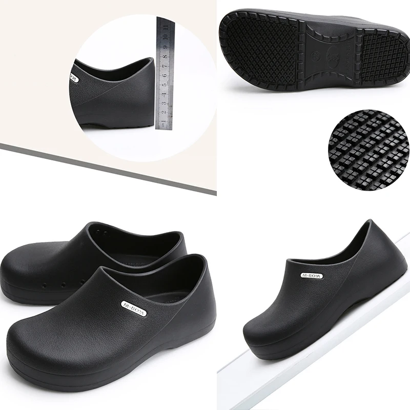Waterproof 2025 Men Women Chef Shoes Slip-resistant Anti-oil new Chef Boots Shoes For Restaurant Kitchen Work Non-slip Waterproof Comfort