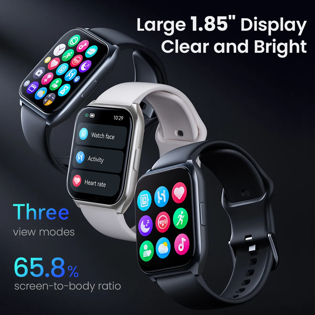 HAYLOU Watch 2 Pro (LS02 Pro) Smartwatch 1.85inch Large Display 100 Workout Modes Smart Watch for Men Heart 2025 new Rate Monitoring