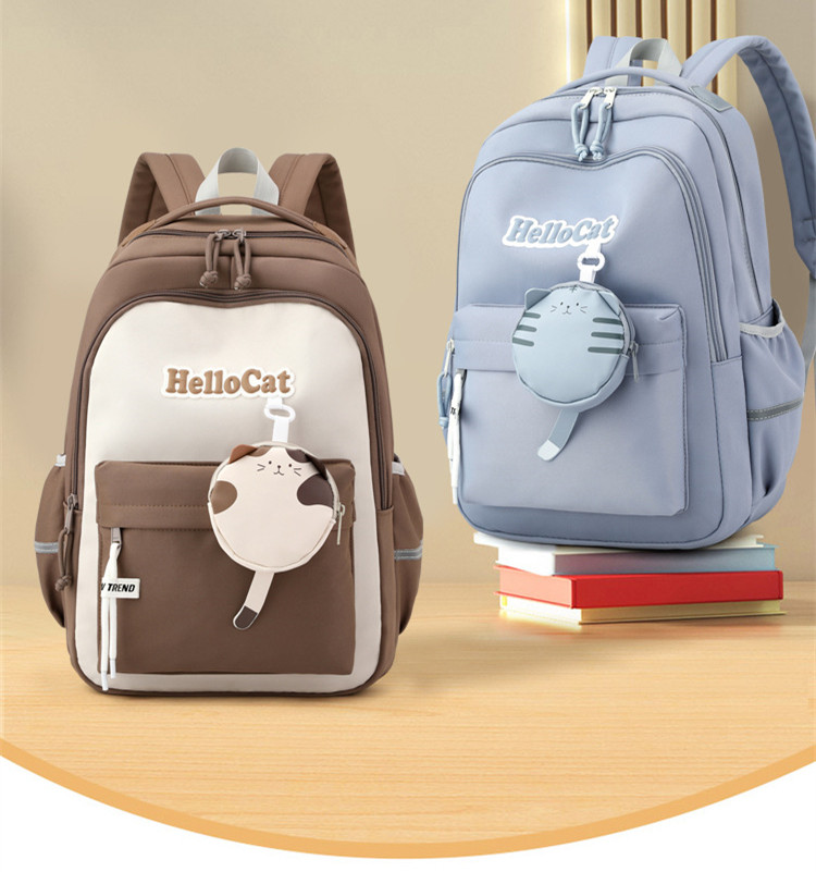 Fengdong cute school bag korean style kawaii school backpack girl bag elementary school bags for girls primary students gift