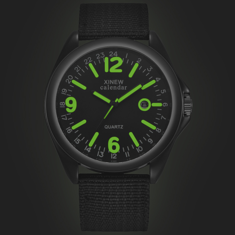 Glow In The Dark Men Watches Tops Brand Military Mens Clock Quartz Army Watch Black Dial Date Sport Wrist Watch a4cfd 5 51488
