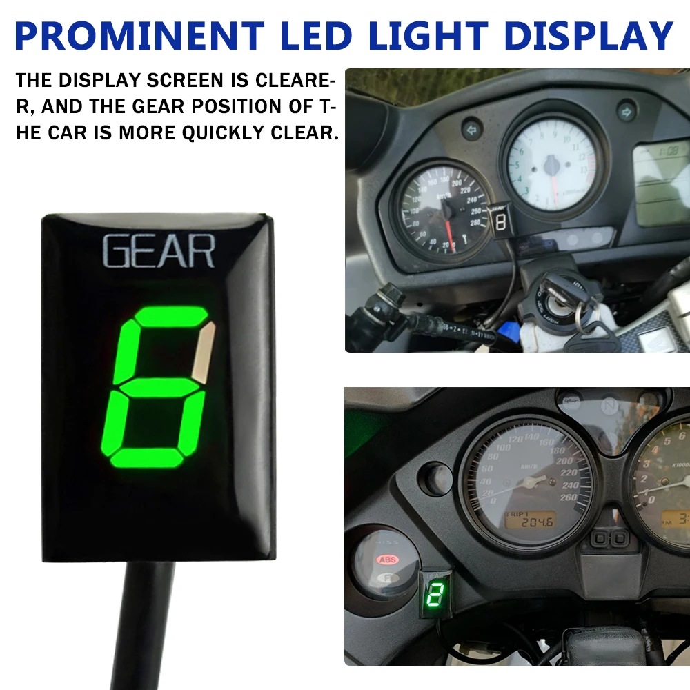 For HONDA CBR1100XX CBR 1100XX 1100 XX 1996 1997 1998 - 2007 2008 EFI Motorcycle Accessories 1-6 Gear Indicator Display Meter
