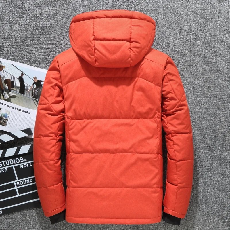 New High Quality White Duck Thick Men's 2025 Down Jacket new Snow Parkas Male Warm Hooded Windproof Winter Down Jacket Outerwear