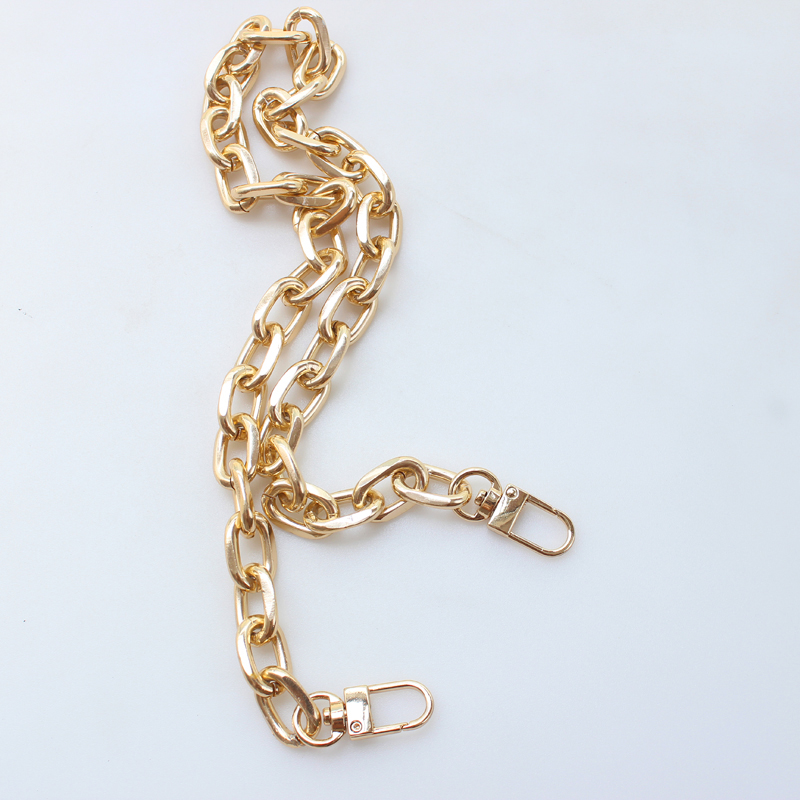 New Aluminum Bag Chain DIY Replacement Bag Strap For Crossbody Gold Silver Black Chain For Bags Handbag Handle Bag Accessories