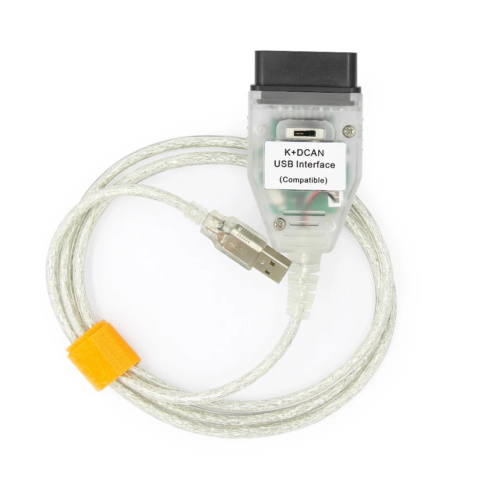 For BMW K DCAN K+CAN With FT232RL Chip K CAN with Switch OBD 2 OBD2 Car Diagnostic Scanner Tool K line Cable For BMW Scanner